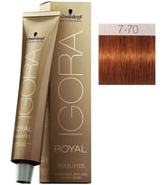 Igora Absolutes Saç Boyası 7-70 Kumral-Doğal Bakır 60 Ml