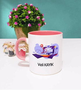 Bilgisayar Mühendisi Tasarımlı Kişiye Özel Bilgisayar Mühendisi Kupa Bardak Pembe