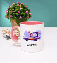 Bilgisayar Mühendisi Tasarımlı Kişiye Özel Bilgisayar Mühendisi Kupa Bardak Pembe