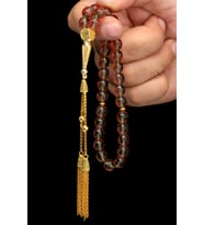 Sertifikalı Gümüş Tasarım 7 Renk Değiştiren Zultanit Tesbih 8mm 41Gr Küre Kesim (Çok Renkli)