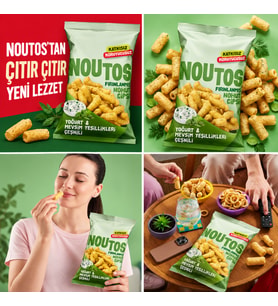 Fırın Nohut Cipsi 55 Gr Yoğurt ve Mevsim Yeşillikleri
