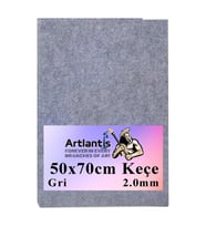 Gri Keçe 50x70 cm 2.0 mm 1 Adet Renkli Hobi Keçesi Elişi Keçesi Anasınıfı Kreş Okul Öncesi