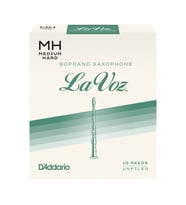 D'Addario RIC10MH La Voz Soprano Saksafon Kamışı Medium Hard Sertlik (Profesyonel/Caz) - 10'lu Paket  Orta Sert, Esnek Yapı ve Güçlü Projeksiyon