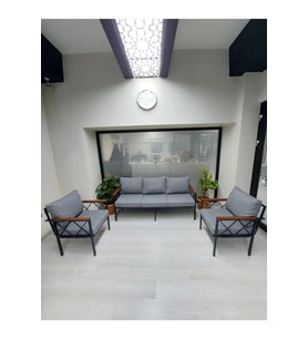 Safir Balkon-bahçe-kafe Çay Seti Koltuk Oturma Takımı-oturma Grubu