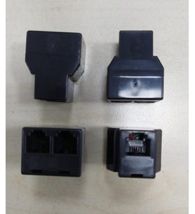 TELEFON PARALEL AYIRICI 6P 2C 10LU PAKET SİYAH