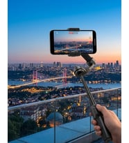 Profesyonel Telefon Gimbal Stabilizer 3 Axis Video Sabitleyici Vlog Tripod