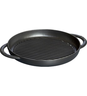 Staub B Döküm Izgara Tava Çift Kulplu 26 Cm Siyah (Çok Renkli)