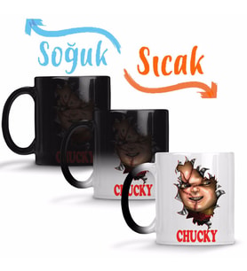 Chucky Korku Sihirli Kupa Bardak Porselen