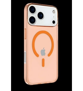 iPhone 17 Pro Max Kılıf Pc Real Magsafe Kapak - Turuncu