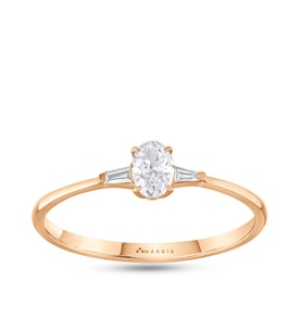 0.25 Karat Oval Tektaş Pırlanta Yüzük