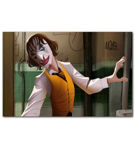Cakatablo Joker Dansı Çizim Görseli MDF Tablo