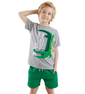 Croco Erkek Çocuk T-shirt Şort Takım (Karışık)