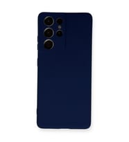 Samsung Galaxy S21 Ultra Kılıf Nano İçi Kadife Silikon - Lacivert