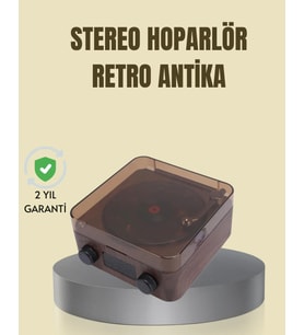 Saatli Gece Işıklı Hoparlör – Modern Ve Vintage Tasarım