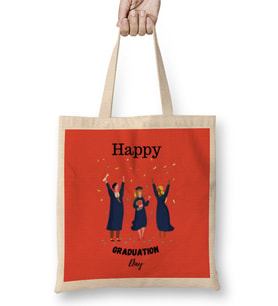 Happy Graduation Day Bez Çanta Uzun Saplı