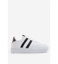 Unisex Bağcıklı GünlükSpor Sneaker Ayakkabı BEYAZ - SİYAH
