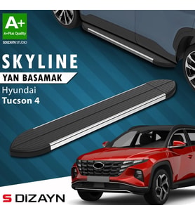 S-Dizayn Hyundai Tucson 4 Skyline Krom Yan Basamak 173 Cm 2021 Üzeri A+ Kalite