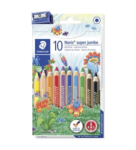 Staedtler Noris Clup Süper Jumbo Altıgen Kuru Boya 10 Renk 129 NC10