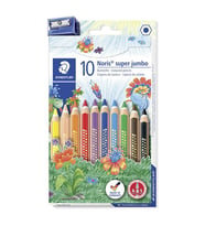Staedtler Noris Clup Süper Jumbo Altıgen Kuru Boya 10 Renk 129 NC10