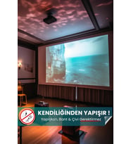 Projeksiyon Perdesi, Ev Sineması, Yapıştırıcı Gerektirmeyen, Duvar Projeksiyon Perdesi