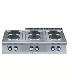 Electrolux Professional Endüstriyel 6 Yuvarlak Pleytli Set Üstü Elektrikli Ocak, Her Ocak 2,6 Kw - 1200 Mm E7ECEL6R00