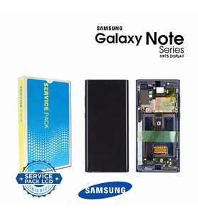 Samsung N975 Note 10 Plus Lcd + Dokunmatik Kasalı %100 Kvk Orjinal (Siyah)