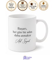 İsme Özel Motivasyon Sözlü Baskılı Kupa Bardak Kişiye Özel Hediye