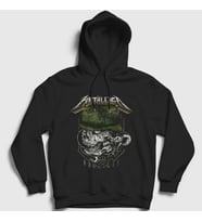 Presmono Unisex Siyah Seek and Destroy Metallica Kapüşonlu Sweatshirt 67810tt