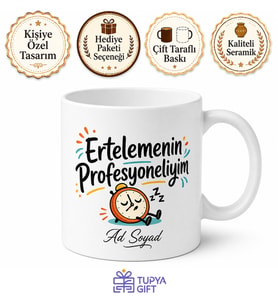 Ertelemenin Profesyoneliyim Kupa Bardak Hediye