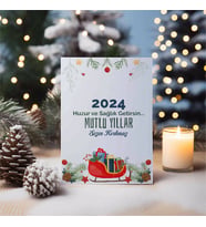 Yılbaşı Hediyeleri Temalı Kişiye Özel Kartpostal