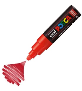 UNİ POSCA SU BAZLI POSTER MARKER 4.5-5.5 KIRMIZI PC-7M