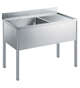 Electrolux Professional Tek Evyeli Tezgah (500x600x300mm), Damlalığı Sağda - 1200mm LG1216DXEN