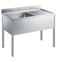 Electrolux Professional Tek Evyeli Tezgah (500x600x300mm), Damlalığı Sağda - 1200mm LG1216DXEN