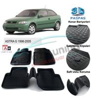 Opel Astra G Havuzlu 3D Paspas Niken Siyah 1998-2005