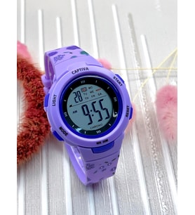 Captiva 30 mt Suya Dayanıklı Diğital Spor Kasa Alarm-Kronometre-Işıklı Çoçuk Kol Saati C.PT01Y.99 (Yeşil)