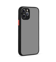 Uyumlu Model Apple iPhone 12 Pro Max Kılıf Kamera Korumalı Mat Kapak (Siyah)