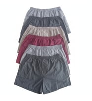 Erkek 6'lı Paket Karışık Renk Dokuma Kumaş Boxer BB2652