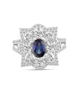 2.65 Karat Safir Pırlanta Yüzük