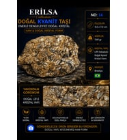 Sertifikalı Doğal Kyanit Taşı Ham Kristal Kütle Dekoratif Doğal Mineral No 14