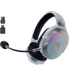Razer Barracuda X Chroma Phantom White - Kablosuz Çoklu Platform Oyun Kulaklığı - 285G - Triforce 40 (Çok Renkli)