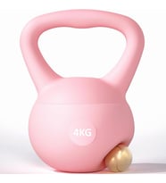 Valkyrie 4kg Soft Kettlebell Yumuşak Tabanlı Metal Kumlu  Ses Yapmaz Darbeye Dayanıklı Çift El Ağırlık