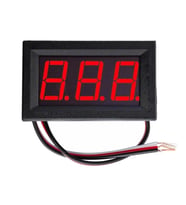 0.56 İnch Dc 0-100V Digital Kırmızı Voltmetre 3 Telli Panel Tip