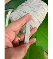 DÜZ BİYE EN 1 CM ŞERİT DİKİŞ BORDÜR 1 METRE (Beyaz)