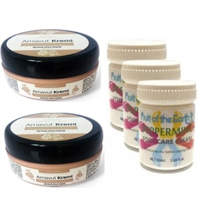 Hintohu Three Brand 50ML Arnavutaklıkkremi 2AD+FOOT Carecream 50ML Ayak Bakımkremi Naneferahlığıvek