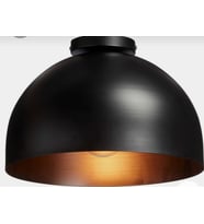 MYLİGHTS  RETRO RUSTİK 30CM METAL TAVAN AVİZE PLOFONYER AVİZE  (Siyah)