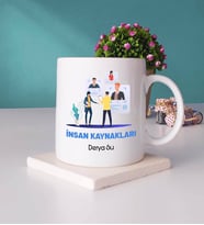 İnsan Kaynakları Kupa Bardak ve Taş Bardak Altlığı Hediye Seti