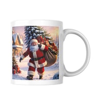 Yılbaşına Özel Tasarımlı Hediyelik Noel Babalı Kupa Bardak Tasarımı
