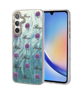 Samsung Galaxy Uyumlu, A34 5g Kılıf Blade Aynalı Desenli Kapak - Desen 9