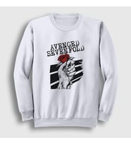 Presmono Unisex Beyaz Rose Avenged Sevenfold Sweatshirt 386781tt