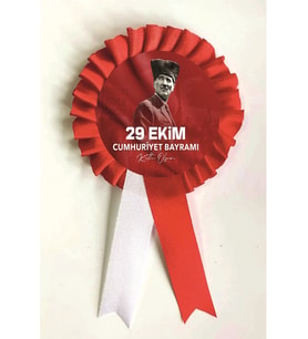 29 EKİM CUMHURİYET BAYRAMI SATEN KOKART ROZET
